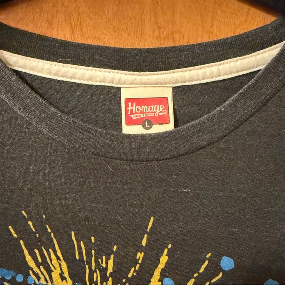 HOMAGE Down Right Awesome Graphic Tee - Gray - Picture 3 of 4